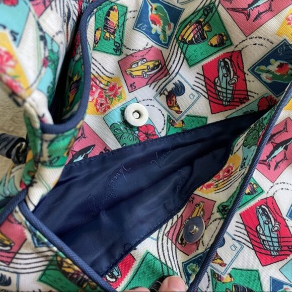 Vera Bradley | "Cuban Stamps" Lighten Up Slim Crossbody Bag - Picture 10 of 11